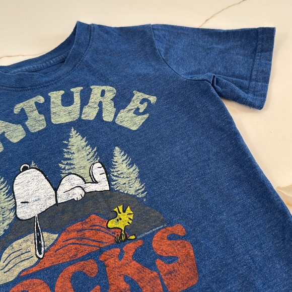 Snoopy Blue Nature Rocks Short Sleeve Tee - Picture 5 of 13